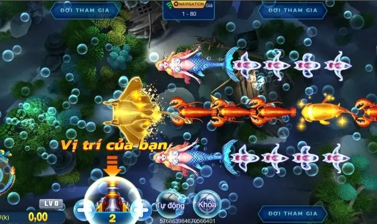 Giao diện chơi Bắn Cá Royal Fishing Tại V7Bet