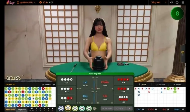 Bàn cược Xóc Đĩa Tại V7Bet