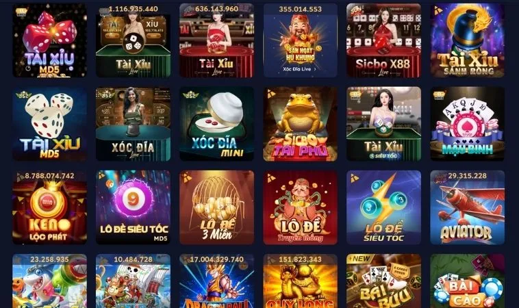 Đa dạng các thể loại game để trải nghiệm tại nhà cái V7Bet
