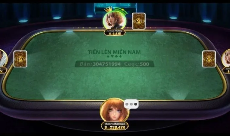 Giao diện chơi Tiến Lên Miền Nam Nhà Cái V7Bet