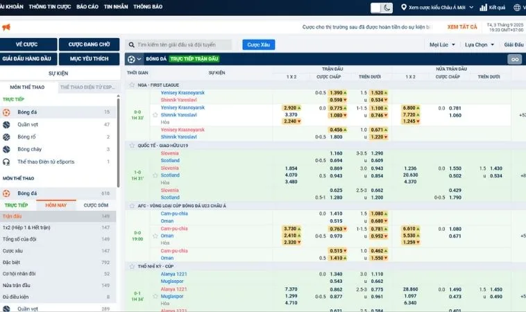 Khám Phá Chi Tiết Tìm Hiểu Cá Cược Bóng Đá V7Bet Đỉnh Cao 2 Bảng kèo cá cược bóng đá V7Bet